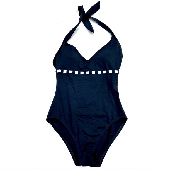 Anne Cole Other - NWT Anne Cole black halter swim suit 8